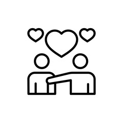 Empathy icon in vector. illustration