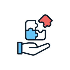 Solution Provider icon in vector. illustration