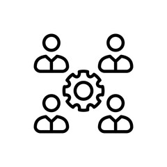Collaboration icon in vector. illustration