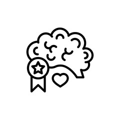 Emotional Maturity icon in vector. illustration