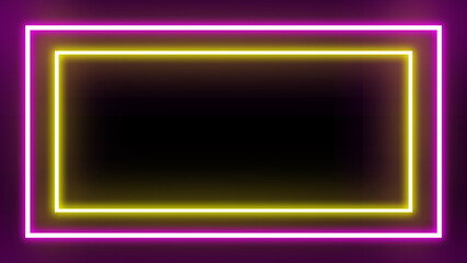 purple yellow neon empty background modern neon light background