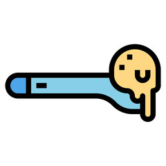 ice cream scoop filled outline icon style