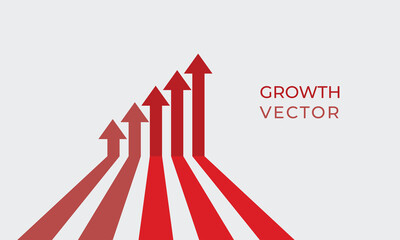 Success growth chart arrow concept