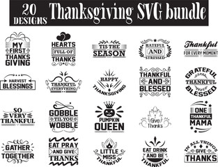 Thanksgiving SVG bundle, Thanksgiving svg design, svg, t-shirt, svg design, shirt design,  T-shirt, QuotesCricut, SvgSilhouette, Svg, T-shirt, Quote, Cats, Birthday, Shirt, DesignWord, Art, Digital, 