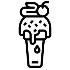 ice cream icon style