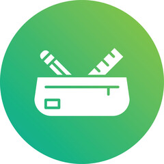 Pencil Case Vector Icon Design Illustration