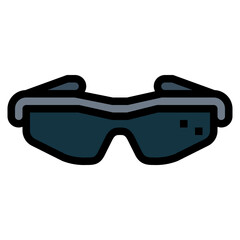 sunglasses filled outline icon style