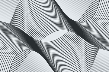 Simple line wave abstract background