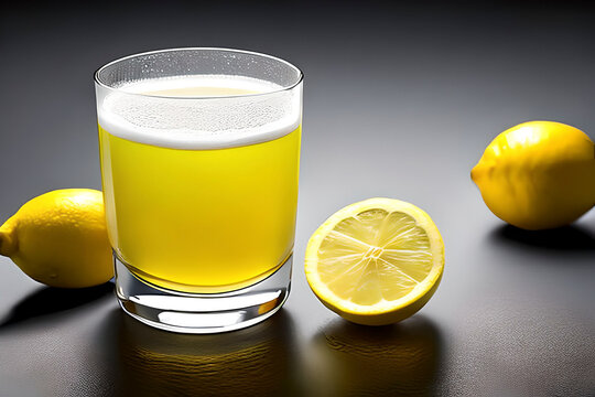 AI generated image of a glass of lemonade. It is a refreshing beverage that is popular all over the world, particularly during the summer