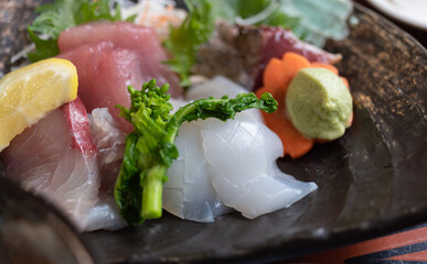 美味しそうな刺身