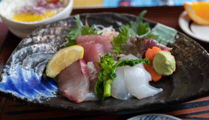 美味しそうな刺身