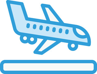 Landing Vector Icon Design Illustration