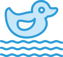 Plastic duck Vector Icon Design Illustration