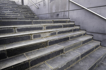 Slate exterior stairs
