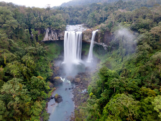 An image of the majestic waterfall K50 in Pleiku, Gia Lai province, Vietnam
