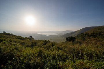 Sunrise over the Ngorongoro Conservation Area in Tanzania