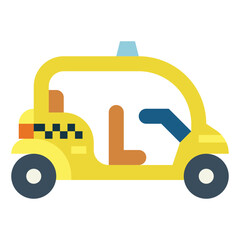 taxi flat icon style