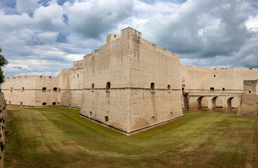 View of the Castle of Barletta, in the city of Barletta, Apulia region, Italy