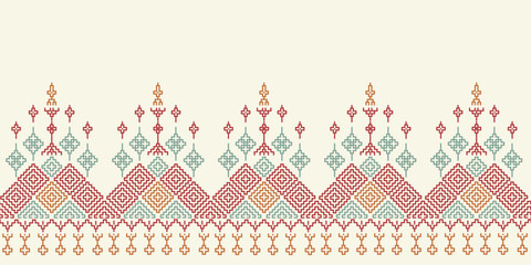 seamless pattern with ribbon