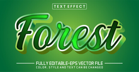Forest text editable style effect
