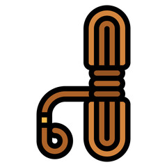 rope filled outline icon style