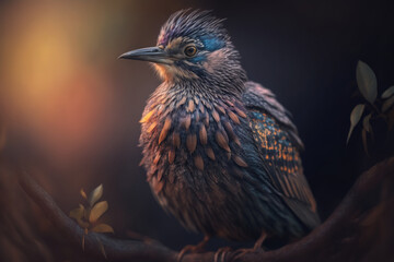 bird of paradise created with Generative AI technology