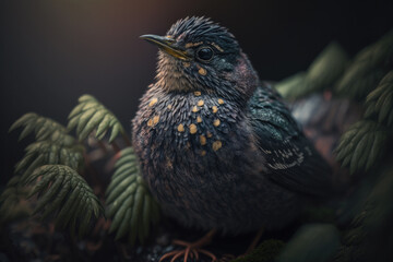 bird of paradise created with Generative AI technology