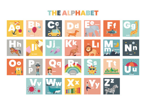 ABC Alphabet Worksheet Flashcard