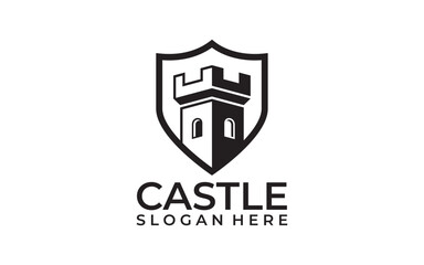 Emblem Castle creative logo design