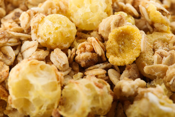 Photo of uncooked food for breakfast - muesli