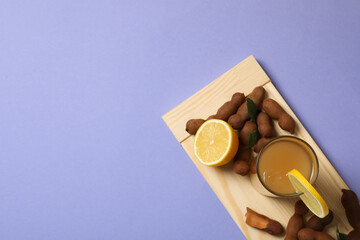 Fresh sweet drink - tamarind juice, tasty drink for refreshing