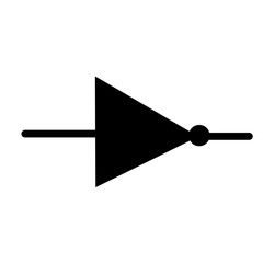 Logic gates symbols. Electrical icon.circuit icon
