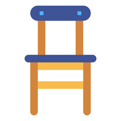 chair flat icon style