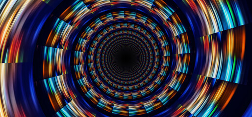 Abstract Pseudo Depth Spiral background