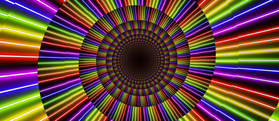 Abstract Pseudo Depth Spiral background