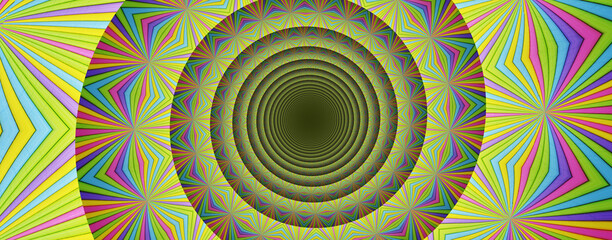 Abstract Pseudo Depth Spiral background