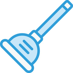 Plunger Vector Icon Design Illustration