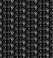 Black and white, grey spiral seamless pattern background wallpaper design
