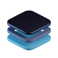Layer 3D Icon