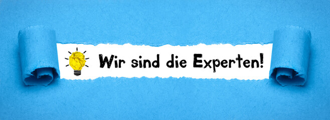 Wir sind die Experten!