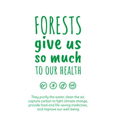 Design for celebrating international forest day