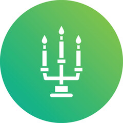 Candle Vector Icon Design Illustration