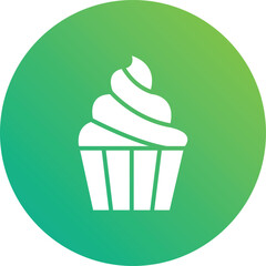 Sweet muffin Vector Icon Design Illustration