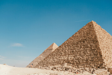 Fototapeta na wymiar Great Pyramids of Giza, Egypt