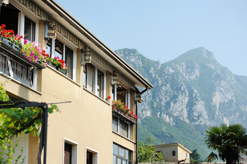 Beautiful views of Gargnano, a small town and comune in the province of Brescia, in Lombardy.