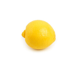 Time to get zesty. Studio shot of a single lemon isolated on white.