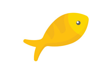 Fish icon illustration. icon related to seafood. Flat icon style. Simple vector design editable