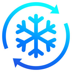 defrost icon with arrows