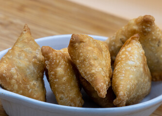Samosa - Punjabi Chicken, Vegetarian, Veg, Cheese Samosa.
