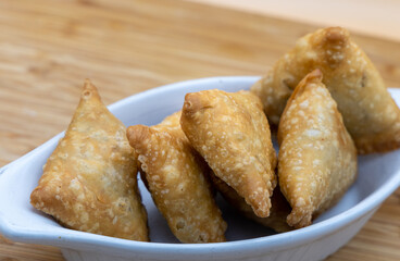 Samosa - Punjabi Chicken, Vegetarian, Veg, Cheese Samosa.